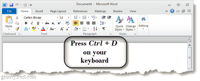 set default page layout in word 2010