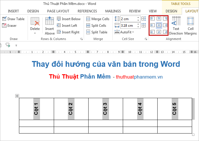 Change the direction of text in Word Picture 9