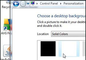 Change the font color of icons on the desktop Picture 1