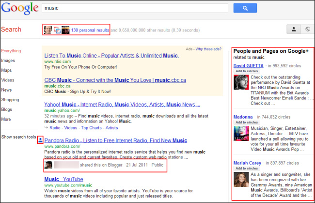 Change the integrated auto feature of Google+ Picture 1