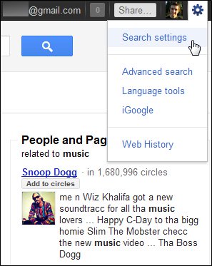 Change the integrated auto feature of Google+ Picture 3