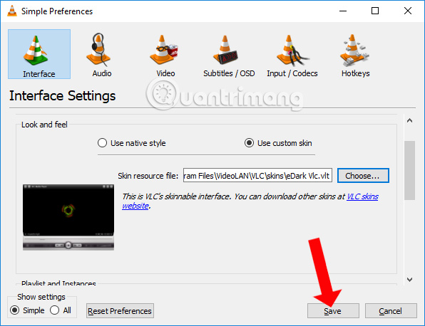 Change the look of VLC program Picture 13