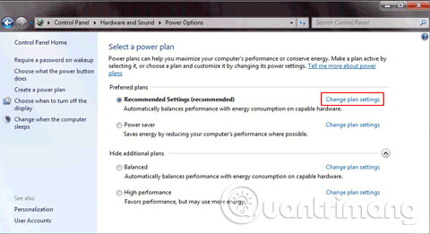 Change the Power button function on Windows 7 Picture 7