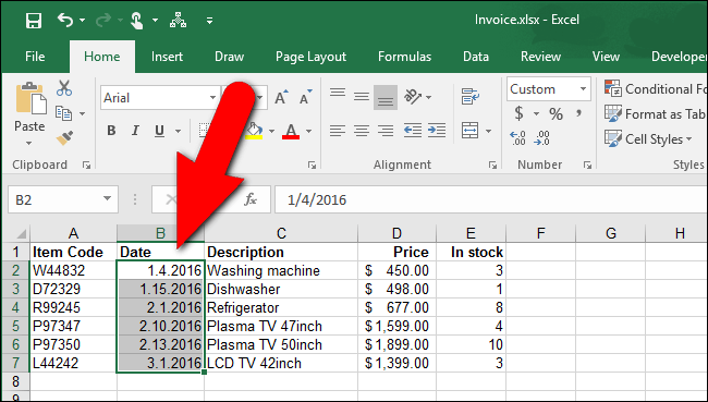 change-the-slash-to-a-dot-in-excel-format