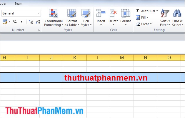 Change the width of columns and the height of rows in Excel