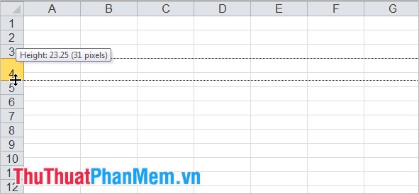 Change the width of columns and the height of rows in Excel Picture 19