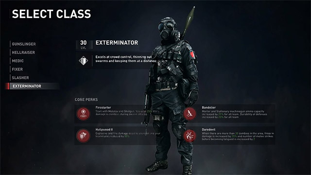 Character classes in World War Z and unique skills Picture 11