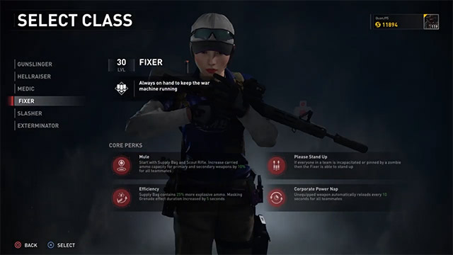 Character classes in World War Z and unique skills Picture 5