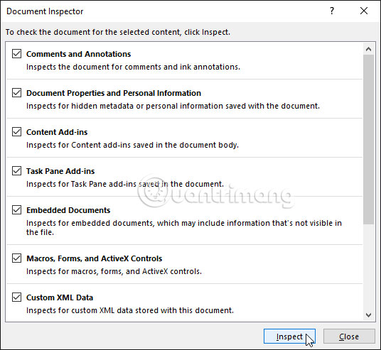 Check and protect presentations in PowerPoint 2016 Picture 2