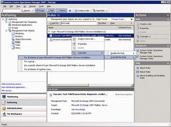 Check Exchange 2007 with System Center Operations Manager 2007 - Part 3 Picture 8