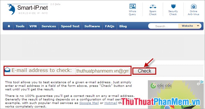 Check fake emails, check if an email address exists or not Picture 8