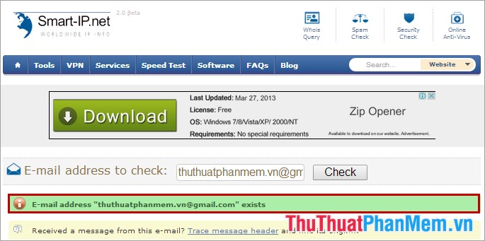 Check fake emails, check if an email address exists or not Picture 9