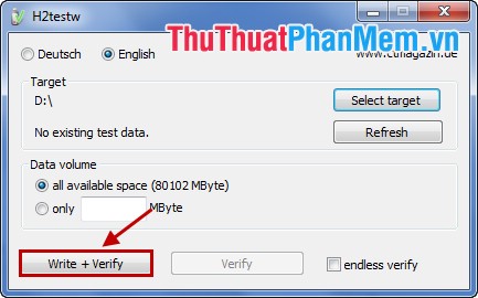 Check hard drive for errors with H2testw Picture 6