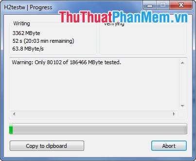 Check hard drive for errors with H2testw Picture 7