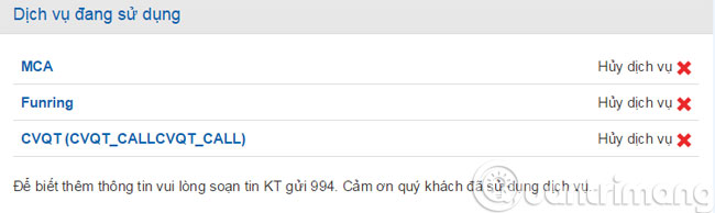 Picture 4 of Check how MobiFone service is registered?