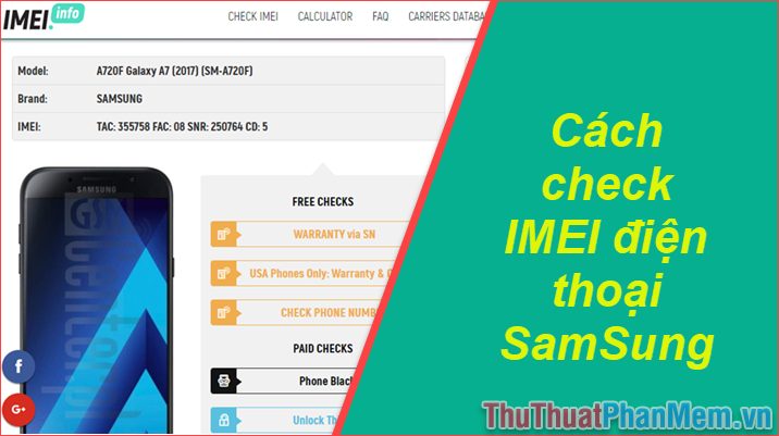Check Samsung IMEI - The most accurate way to check Samsung IMEI Picture 1