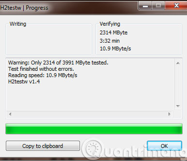 Check SD and USB memory card performance Picture 7