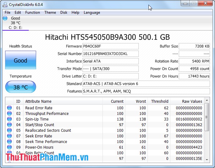 Check the health status of your hard drive Picture 1
