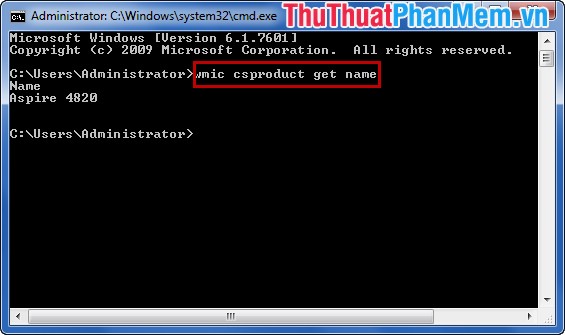 Check the Laptop Serial (Serial) with the Command Prompt Picture 5