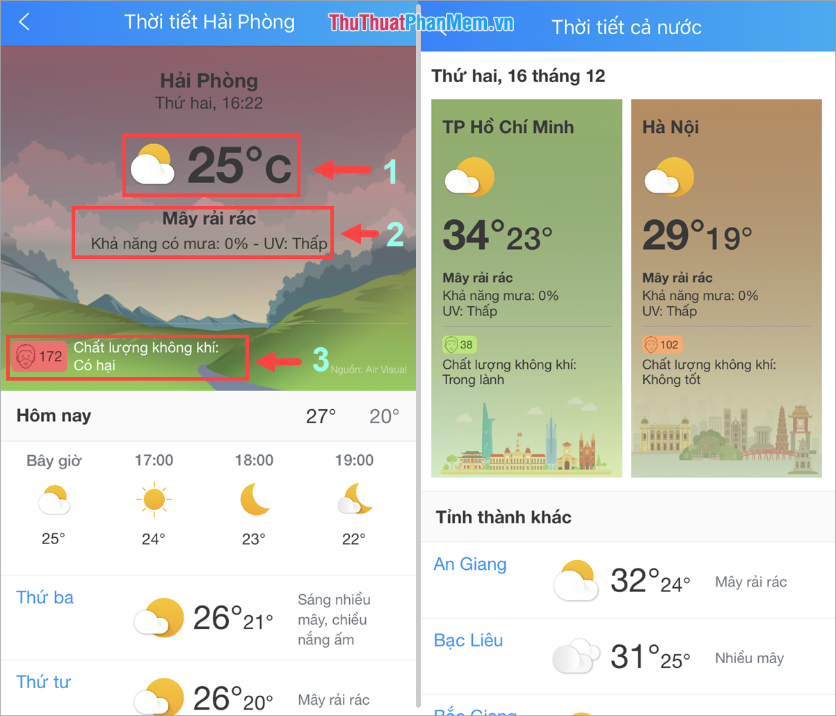 Check the level of air pollution by Zalo Picture 4