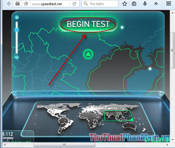 Check the speed of network download, upload using Speed ​​Test Picture 1
