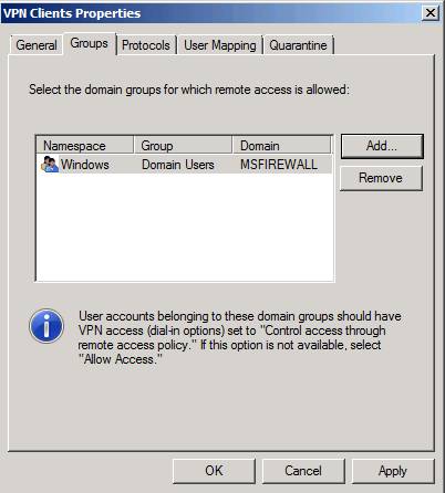 Check the TMG 2010 virtual private network server - Part 1: Overview of VPN configuration Picture 12