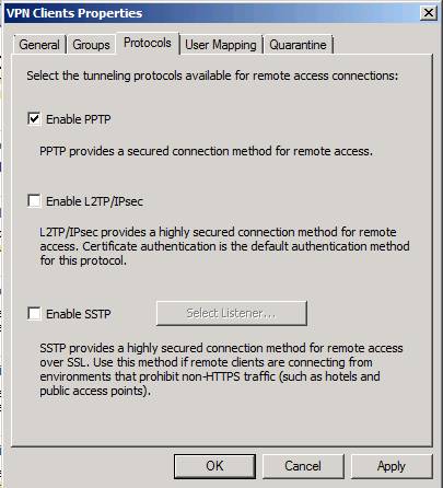 Check the TMG 2010 virtual private network server - Part 1: Overview of VPN configuration Picture 13