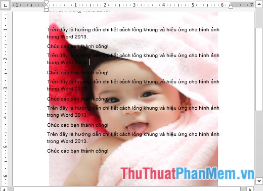 Choose the display location of images in Word Picture 5