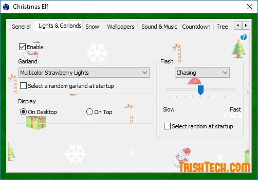 Christmas Elf: decorate the Windows Desktop screen welcome Christmas Picture 1