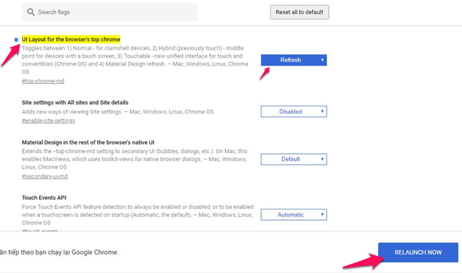Chrome's new Material Design interface has been activated, try it now Picture 1