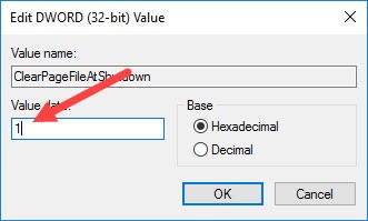 Clean up traces of Pagefile every time you turn off your Windows 10 computer Picture 10