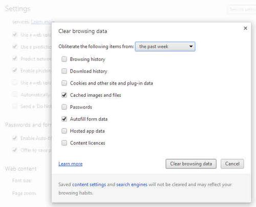Clear cookies and browsing history in IE, Google Chrome, Firefox and Safari Picture 3