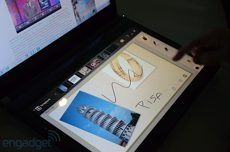 Close up of Acer Iconia two-screen laptop Picture 24