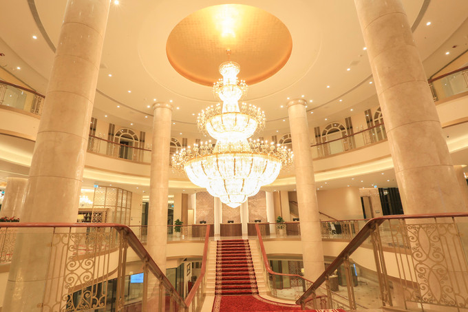 Close up of the place where the APEC National Bird's Nest is splendid as the palace in Da Nang Picture 13