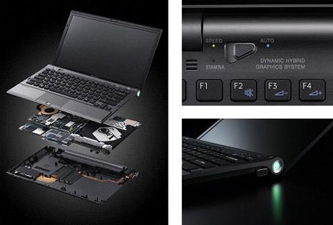 Close up Sony Vaio Z uses SSD Picture 2
