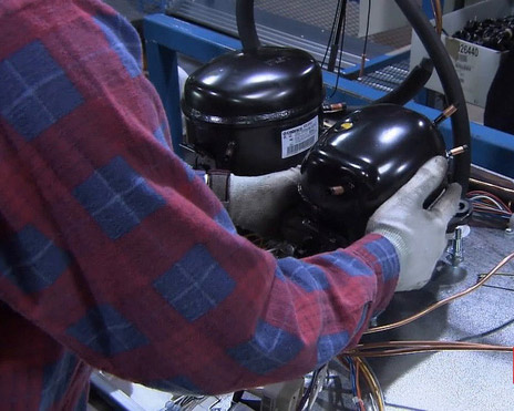 Close-up of the refrigerator manufacturing process Picture 9