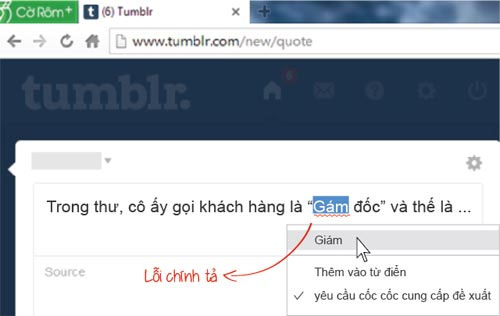 Coc Coc launches spell checking tool right on the browser Picture 1