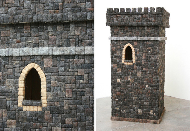 Cold nape with gloomy castle built from hair Picture 1