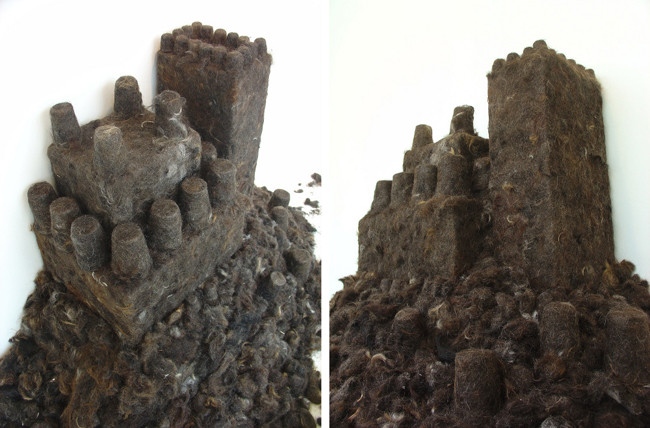 Cold nape with gloomy castle built from hair Picture 2