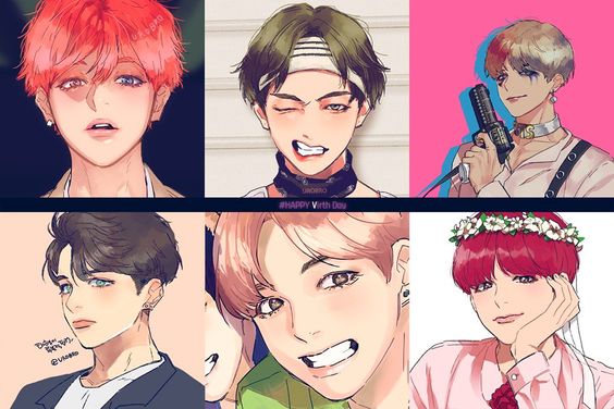 Collection of cute and lovely BTS Chibi images Picture 11