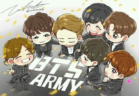 Collection of cute and lovely BTS Chibi images Picture 6
