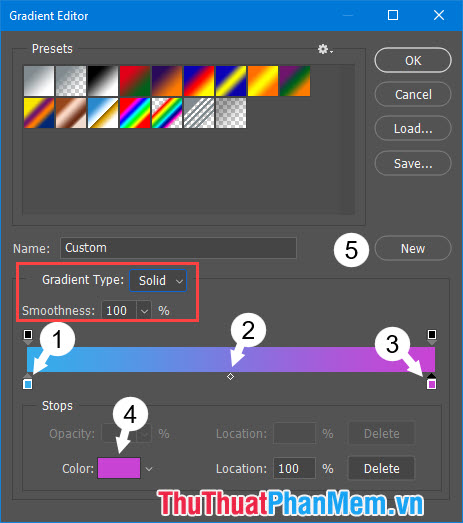 Coloring gradients in Photoshop - Guidelines for using gradients in Photoshop Picture 10