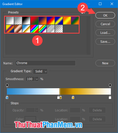 Coloring gradients in Photoshop - Guidelines for using gradients in Photoshop Picture 15