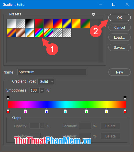 Coloring gradients in Photoshop - Guidelines for using gradients in Photoshop Picture 19