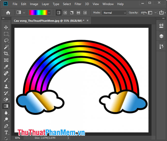 Coloring gradients in Photoshop - Guidelines for using gradients in Photoshop Picture 21
