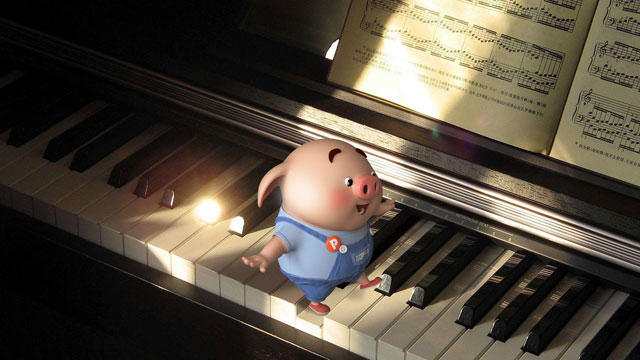 Combine cute pig wallpapers for phones and computers Picture 26