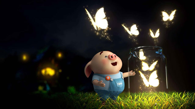 Combine cute pig wallpapers for phones and computers Picture 29