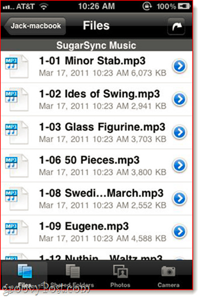 Combine iTunes Playlist with SugarSync in Mac OS X Picture 10