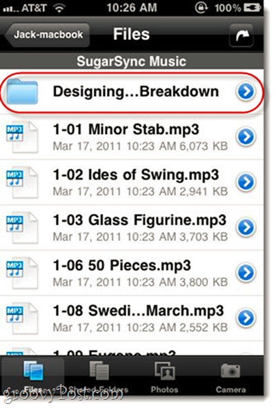 Combine iTunes Playlist with SugarSync in Mac OS X Picture 14