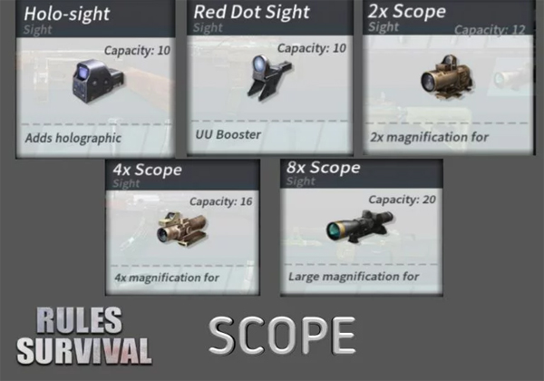 Combine weapons accessories in Rules of Survival Picture 2